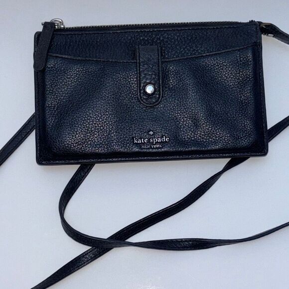 Kate Spade Laurel Way Winnie Crossbody Clutch Wallet Organizer Purse Bag Black - Picture 6 of 8